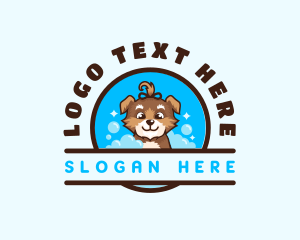 Pet Dog Grooming logo