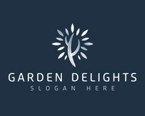 Silver Plant Nature logo design