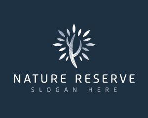 Silver Plant Nature logo design