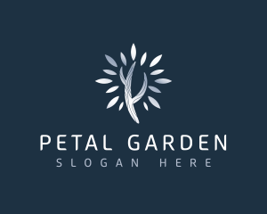 Silver Plant Nature logo design