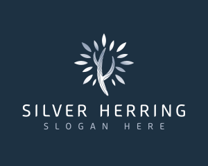 Silver Plant Nature logo design