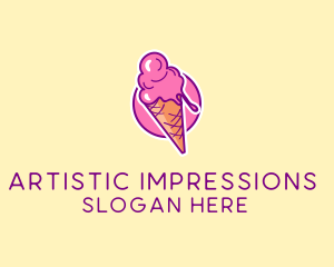 Ice Cream Cone logo design