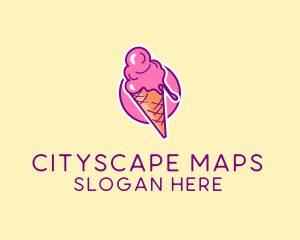 Ice Cream Cone logo design