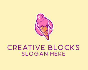 Ice Cream Cone logo design