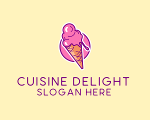 Ice Cream Cone logo design