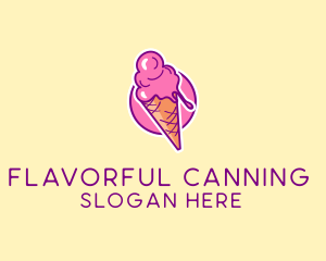 Ice Cream Cone logo design