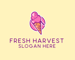 Ice Cream Cone logo design