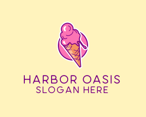 Ice Cream Cone logo design