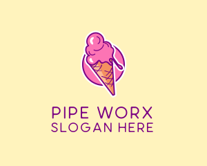 Ice Cream Cone logo design