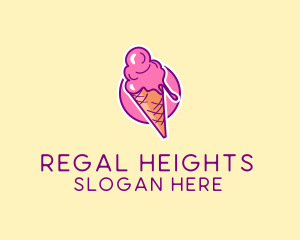 Ice Cream Cone logo design