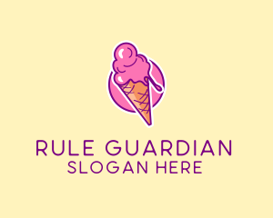 Ice Cream Cone logo design