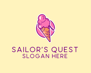 Ice Cream Cone logo design