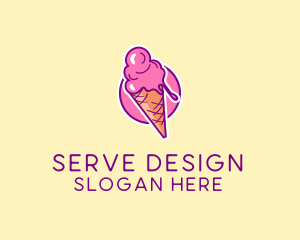 Ice Cream Cone logo design