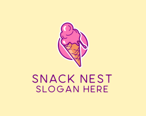 Ice Cream Cone logo design