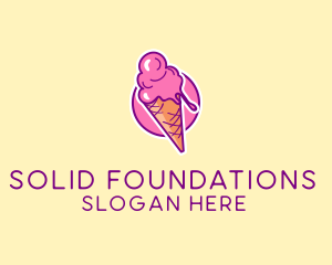 Ice Cream Cone logo design