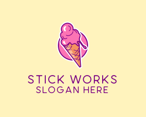 Ice Cream Cone logo design