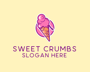 Ice Cream Cone logo design