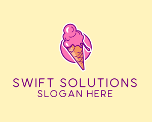 Ice Cream Cone logo design