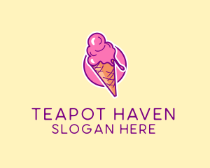 Ice Cream Cone logo design