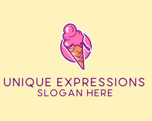 Ice Cream Cone logo design