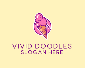 Ice Cream Cone logo design