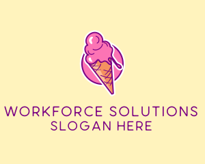 Ice Cream Cone logo design