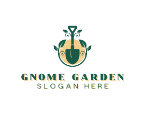 Garden Landscaping Shovel logo design