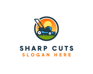 Gardening Grass Trimmer logo design