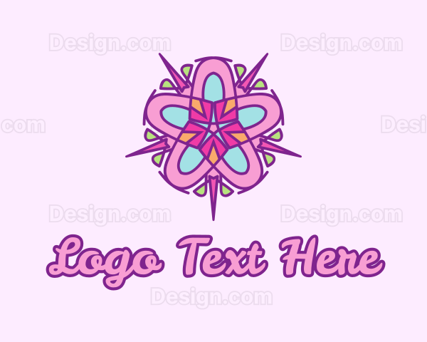 Festive Star Flower Logo