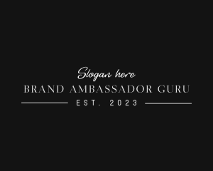 Luxury Brand Wordmark logo design