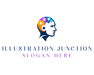 Creative Palette Brain logo