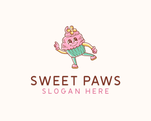 Bakery Cute Cupcake  logo design