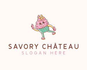 Bakery Cute Cupcake  logo design