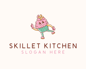 Bakery Cute Cupcake  logo design