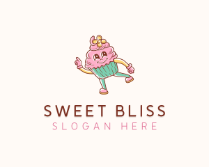 Bakery Cute Cupcake  logo design