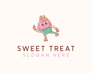 Bakery Cute Cupcake  logo design