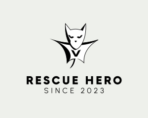 Bat Hero Letter V logo design