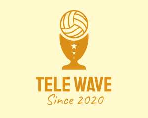 Volleyball Trophy Cup  logo design