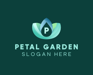 Natural Plant Water Drop logo design