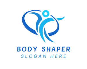 Human Gymnastics Athlete logo design