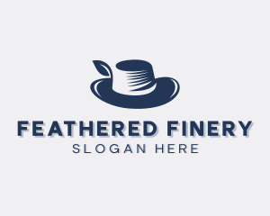 Feather Hat Fashion logo design