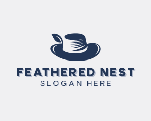 Feather Hat Fashion logo design