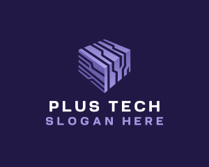 3d Cube Tech logo design