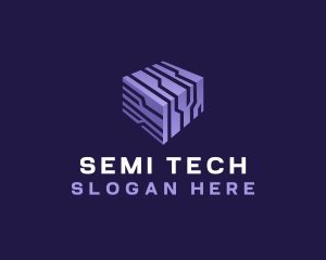 3d Cube Tech logo design