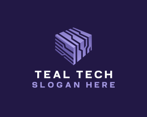 3d Cube Tech logo design