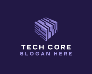 3d Cube Tech logo design