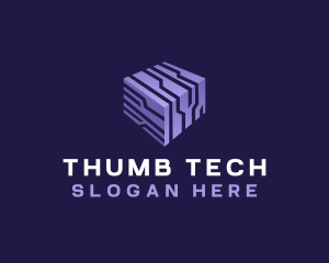 3d Cube Tech logo design