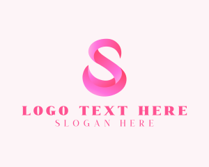 Pink Swan Letter S  logo