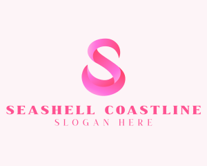 Pink Swan Letter S  logo design