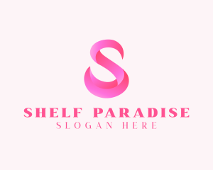 Pink Swan Letter S  logo design